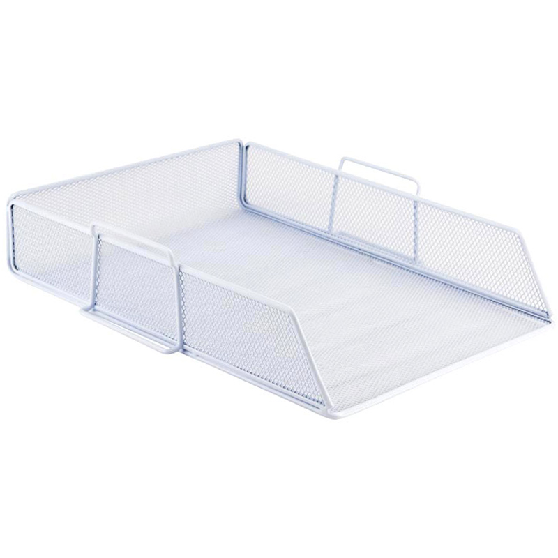 Лоток горизонтальний металевий Axent 2123-21-A, 80x280x340 мм, білий